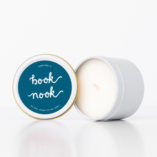 Load image into Gallery viewer, Book Nook Candle Tin