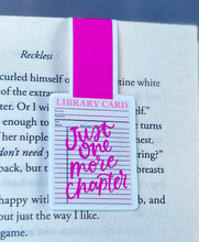 Load image into Gallery viewer, Just One More Chapter Magnetic Bookmark