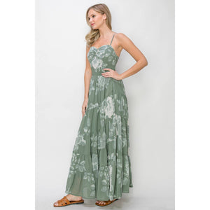 Jade Floral Maxi Dress