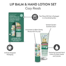 Load image into Gallery viewer, Cozy Reads Lip Balm &amp; Hand Lotion Set