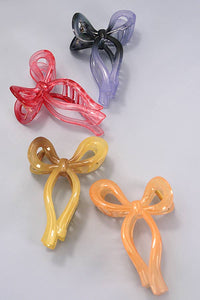 Matte Bow Hair Claw