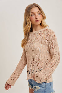 Iliza Scallop Hem Sweater