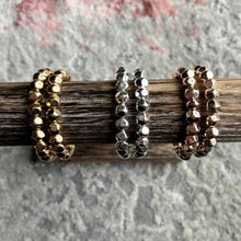 Load image into Gallery viewer, Irregular Metallic Bead Bracelet
