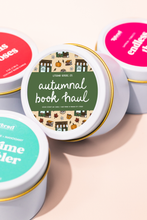Load image into Gallery viewer, Autumnal Book Haul Candle Tin