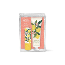 Load image into Gallery viewer, Lemon Tree Lip Balm &amp; Hand Lotion Set