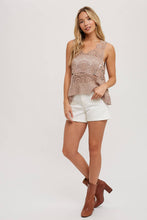 Load image into Gallery viewer, Cassidy Crochet Sleevelee Top
