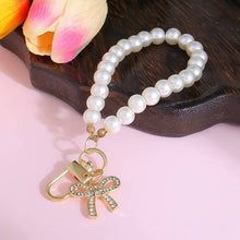 Load image into Gallery viewer, Pearl &amp; Bow Bag Charm