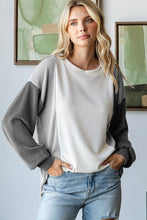 Load image into Gallery viewer, Jacie Colorblock Ribbed Top