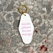 Load image into Gallery viewer, Bestie Please Let Me Merge Keychain