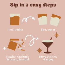 Load image into Gallery viewer, Espresso Martini Cocktail / Mocktail Mixer