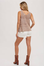 Load image into Gallery viewer, Cassidy Crochet Sleevelee Top