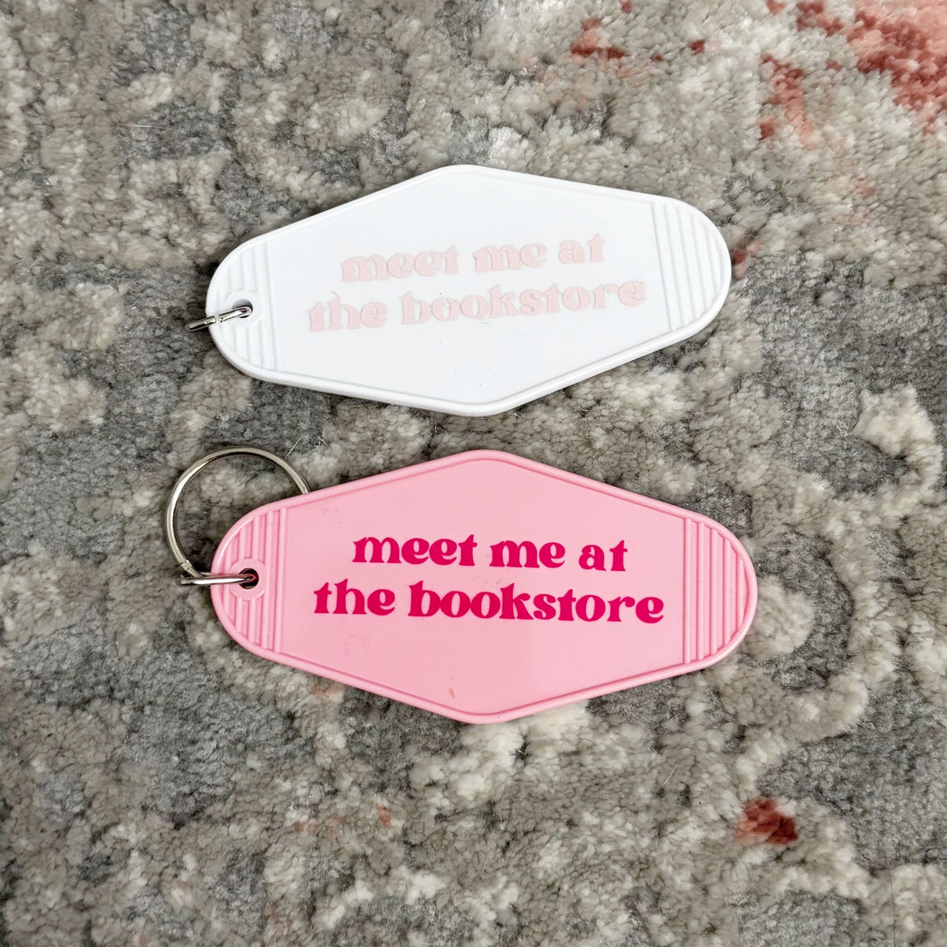 Meet Me At The Bookstore Keychain