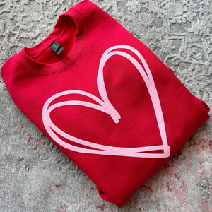 Doodle Heart Sweatshirt