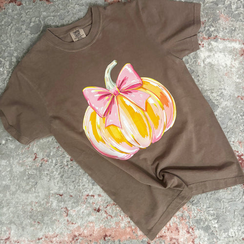 Pumpkin Bow Tee