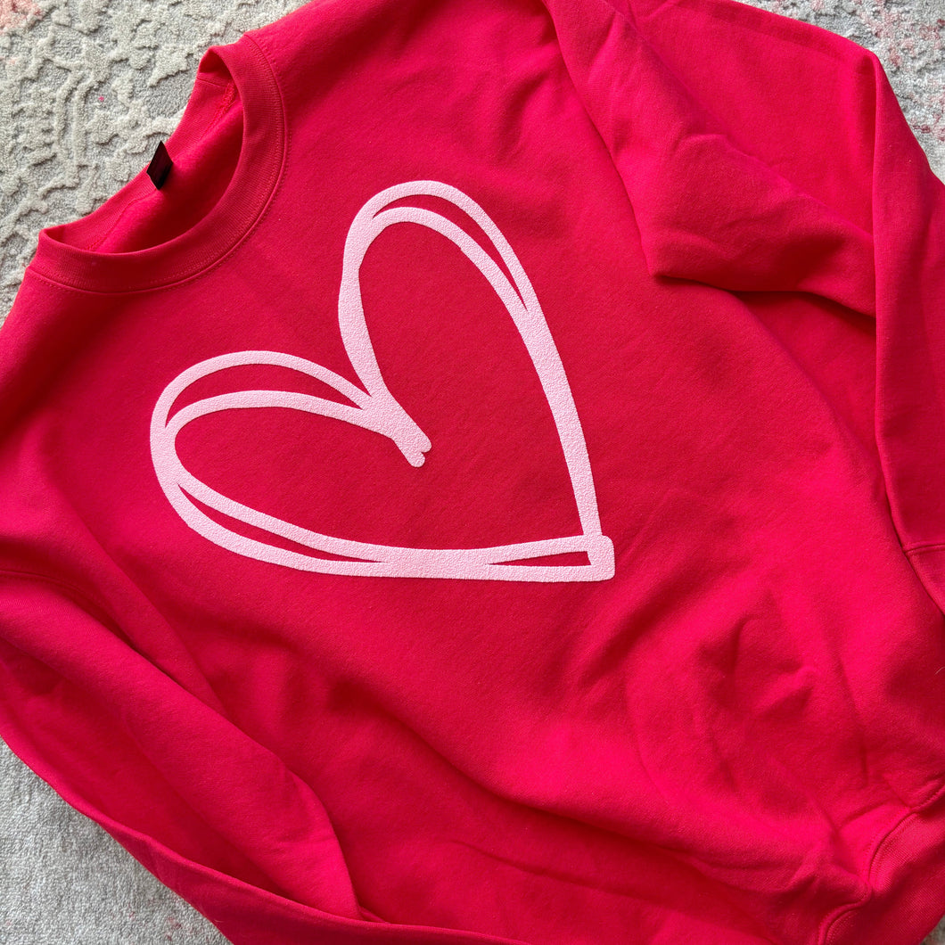 Doodle Heart Sweatshirt