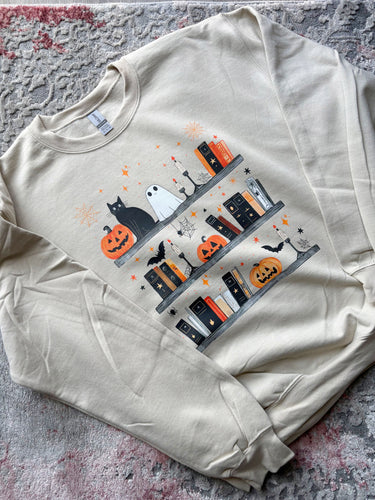 Spooky Bookshelf Sweatshirt
