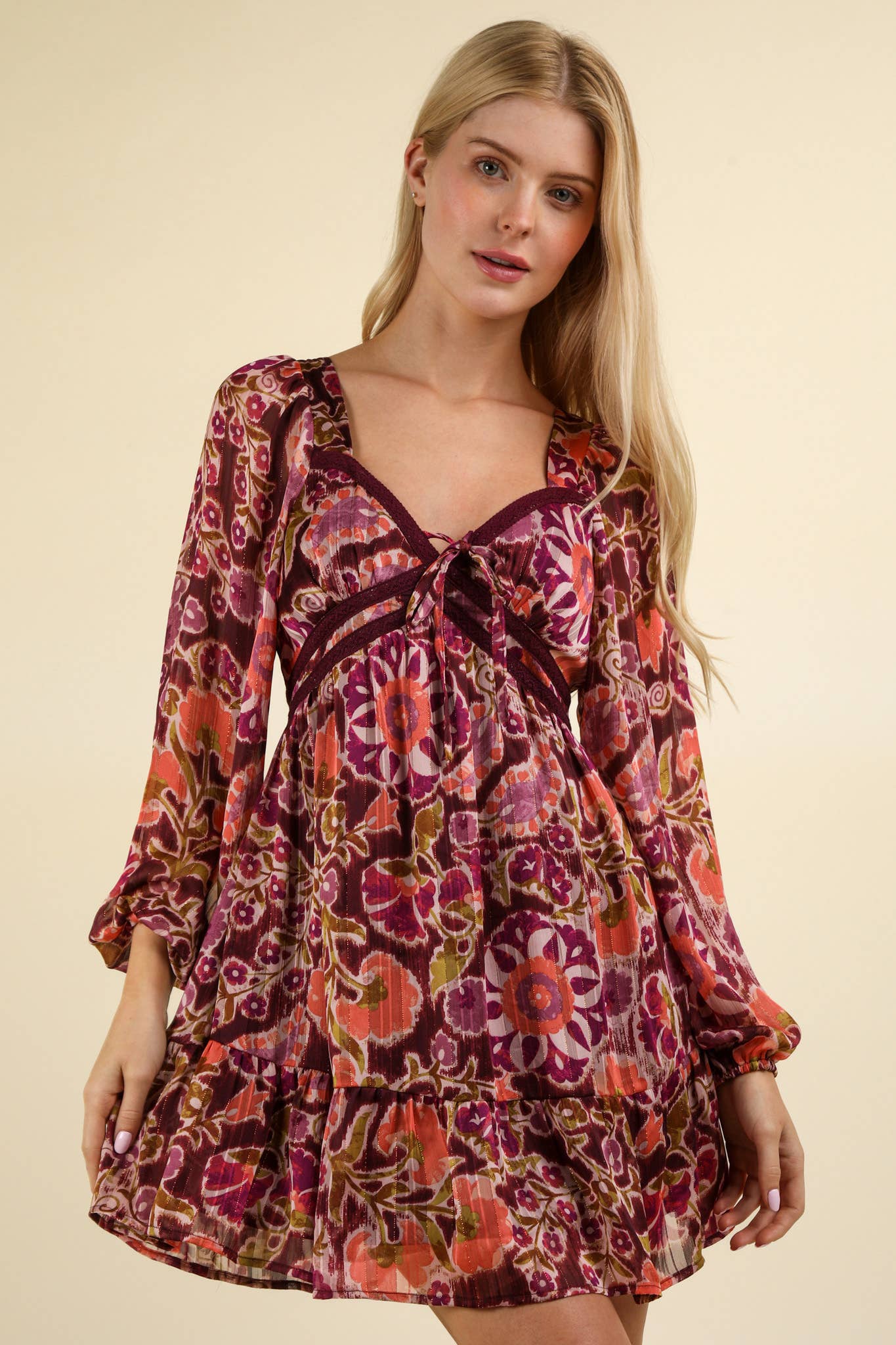 Printed mini shops dress