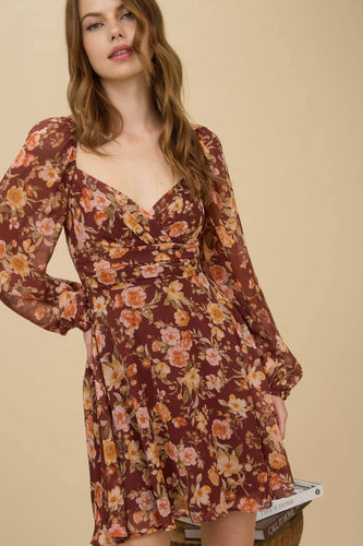 Evelyn Floral Mini Dress