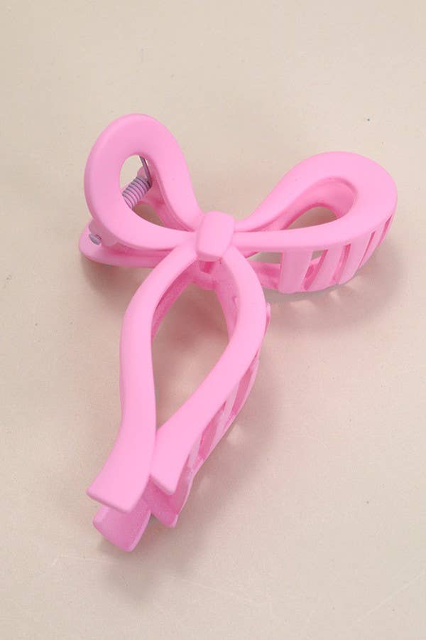 Matte Bow Hair Claw