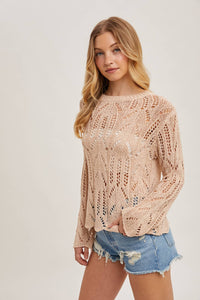 Iliza Scallop Hem Sweater