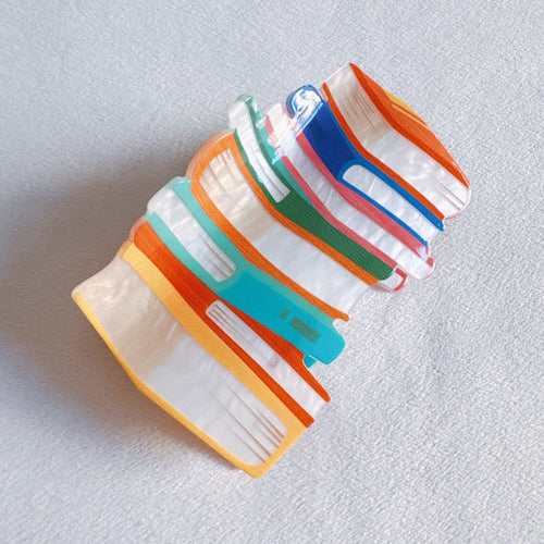 Book Stack Hair Claw