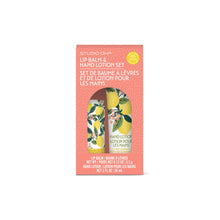 Load image into Gallery viewer, Lemon Tree Lip Balm &amp; Hand Lotion Set