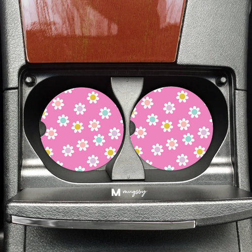 Flower Power Car Coasters