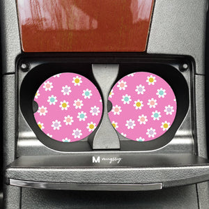 Flower Power Car Coasters