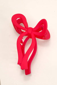 Matte Bow Hair Claw