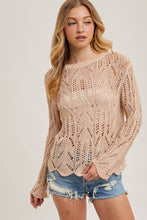 Load image into Gallery viewer, Iliza Scallop Hem Sweater