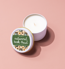 Load image into Gallery viewer, Autumnal Book Haul Candle Tin