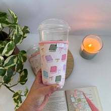 Load image into Gallery viewer, Pastel Book Lover Iced Coffee Sleeve