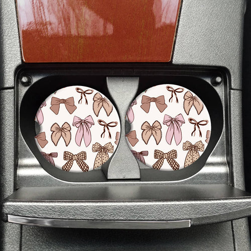 Fall Bow Car Coasters