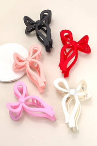 Matte Bow Hair Claw