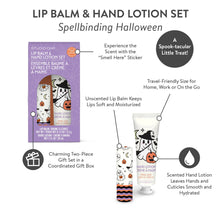 Load image into Gallery viewer, Spellbinding Halloween Lip Balm &amp; Hand Lotion Set