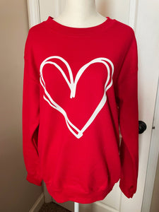 Doodle Heart Sweatshirt