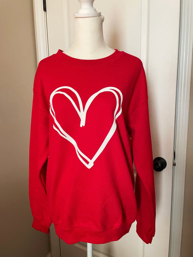 Doodle Heart Sweatshirt