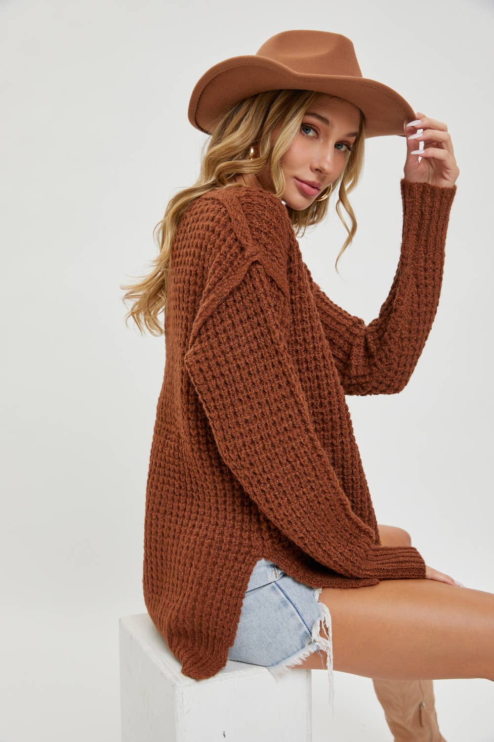 Lana Waffle Sweater