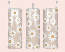 Load image into Gallery viewer, White Daisy Tumbler