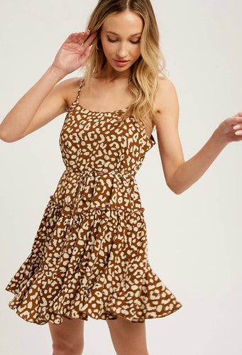 Natasha Leopard Swing Dress