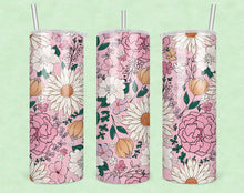 Load image into Gallery viewer, Pink Nouveau Floral Tumbler